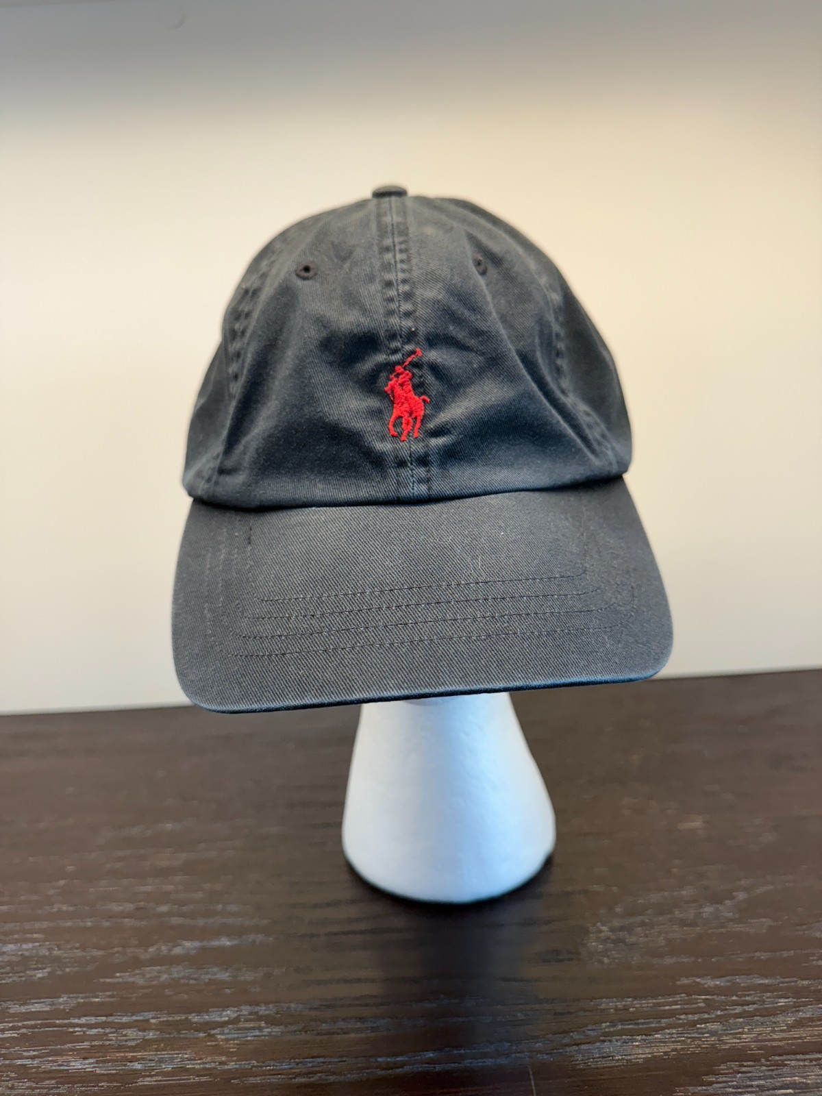 Polo Ralph Lauren Cappello Berretto Uomo Taglia Unica Nero Twill Strapback Regolabile Pony