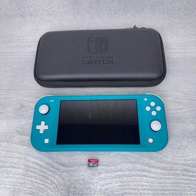Nintendo Switch Lite Console Gaming System HDH-001 Turquoise + Case + SD Card