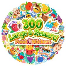 300PCS Large Scratch and Sniff Stickers, Scented Smelly Stickers for Kids, Bi...