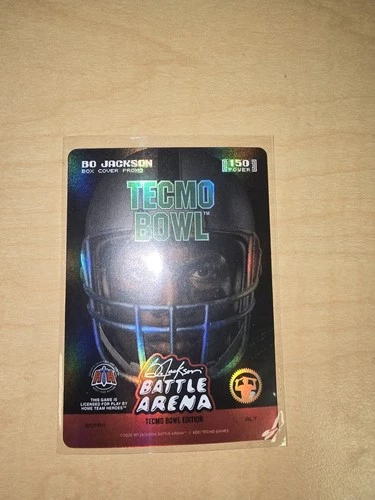 2026 Bo Jackson Battle Arena Tecmo Bowl Box Cover Promo 150 Power NSCC RARE