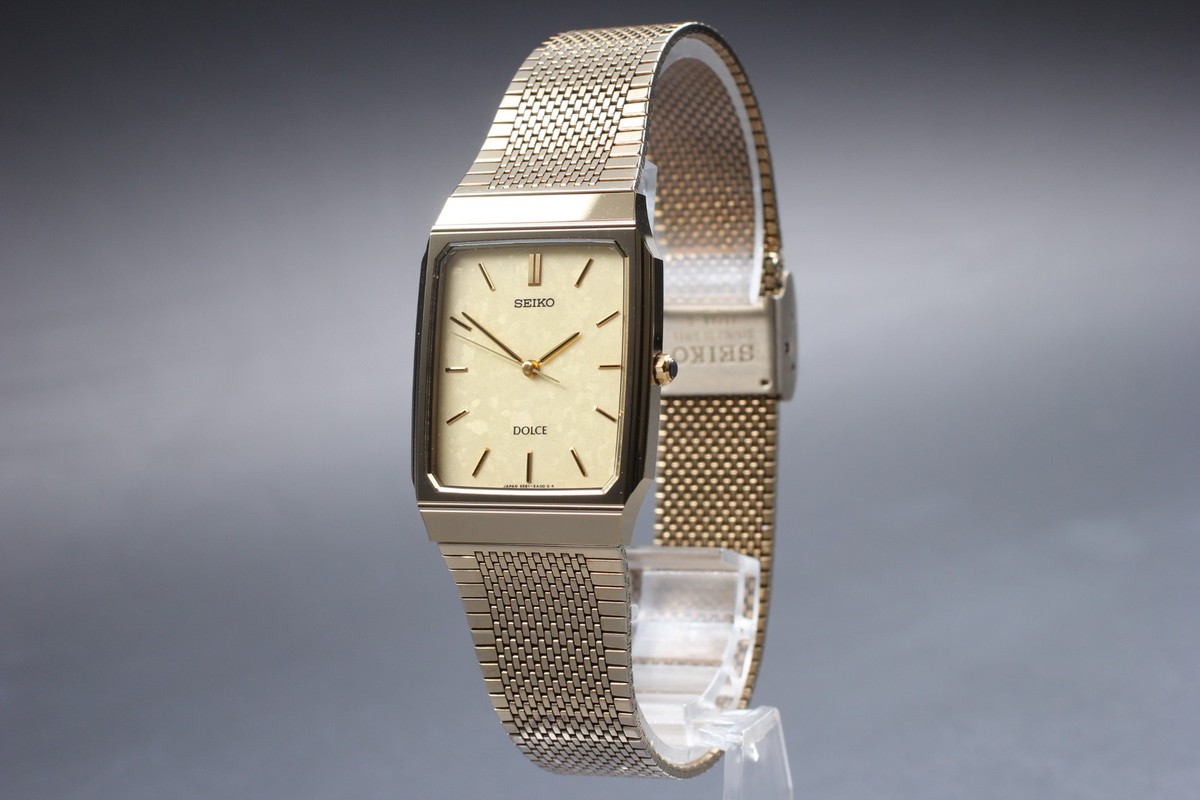 Vintage 1998 Exc+5 Seiko Dolce 5E61-5A00 Tungsten HAQ Quartz Mens