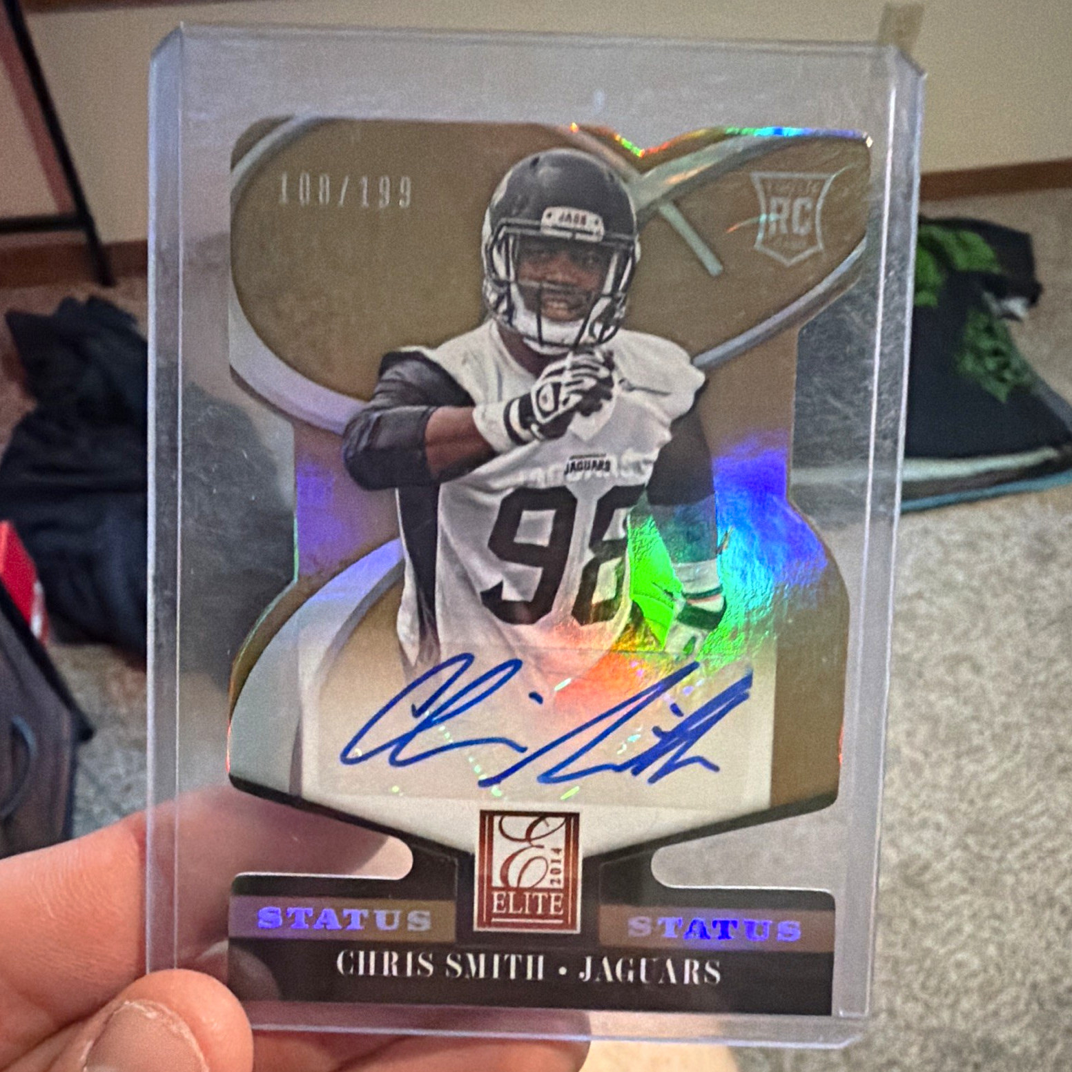 Panini 2014 Elite Chris Smith Jaguars RC Auto Status #121 108/199