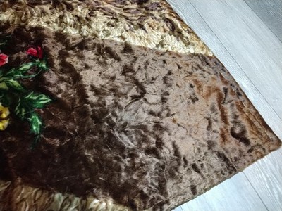 Chase Carriage Blanket Horse Hair Floral Antique Vintage Buggy