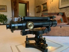 Antique W. Watson & Son Surveyor's Level/Theodolite - circa 1870s with Cases