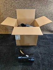 (QTY 10) Nibco 74327 3in X 3in X 2in ABS DWV All Hub Long-Radius Sanitary Tee