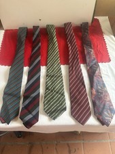 Lotto 5 Cravatte Vintage In Seta 