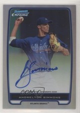 2012 Bowman Chrome Prospects Refractor /500 Andrelton Simmons #BCP109 Auto 6kg