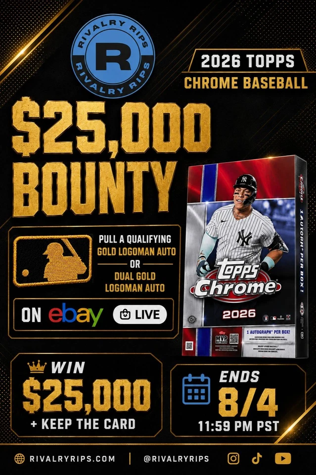 $1 Starts 2026 Topps Chrome Hobbies NEW RELEASE