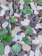 100 Pieces of Multi Color Genuine Sea Glass Xs-xl Random Shapes and Sizes