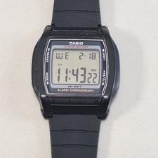 Casio W-201 Digital Watch Module 2879 Working New Band Backlight