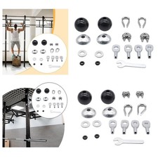 Juego de accesorios de cable para máquina de gimnasio tapón de bola de cable de gimnasio tapón de lavadora abovedado