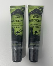 Bath  Body Works Disney Villains MALEFICENT Lip Gloss Set Of 2 NEW
