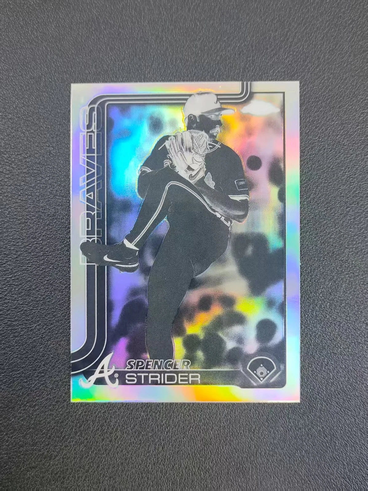 2025 Topps Chrome Spencer Strider Negative Refractor #46 HCQL