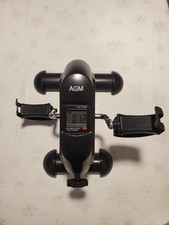 AGM Mini Exercise Bike LCD Adjustable Resistance Under Desk Pedal Machine 