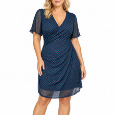Kleid s.Oliver Chiffon gemustert Gr. 42 bis 5...