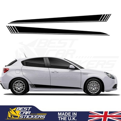 For Alfa Romeo Side Stripes Stickers  Car Decals Graphics Vinyl