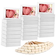 24 Sets 12 x 8 x 2.5'' Valentines Chocolate Strawberry Gifts Boxes with White