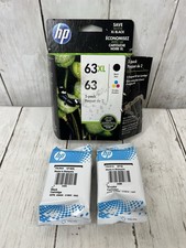 Genuine HP 63 Black XL  Color Ink Cartridges Combo Exp 2023 Open Box New