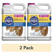 2 Pack Scented Scoopable Cat Litter 12 Lb Jug Clumping Low Dust Litter 1.06 per pound