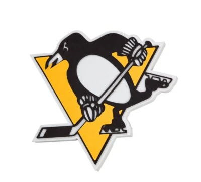 FANFAVE NHL Pittsburgh Penguins 3D Foam Logo Sign Schild für Wand 847624211548