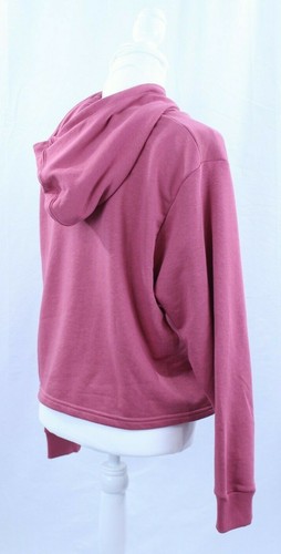 NEW Puma Cropped Hoodie Amplified Mauvewood Pink Relaxed Fit Sweatshirt Spell L - Picture 6 of 11