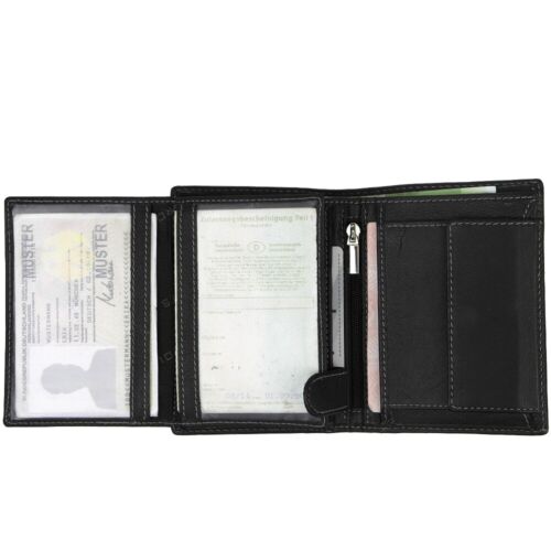 J.JONES Herren Geldbörse RFID Leder Portemonnaie Geldbeutel Geldsack Brieftasche - Picture 3 of 44