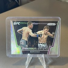 2021 Panini Prizm UFC Nate Diaz Silver Prizm Knockout Artists Holo MMA Card