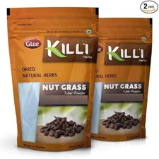 KILLI Nut Grass | Cyperus rotundus | Korai Kizhangu Tuber Powder, 100g x 2