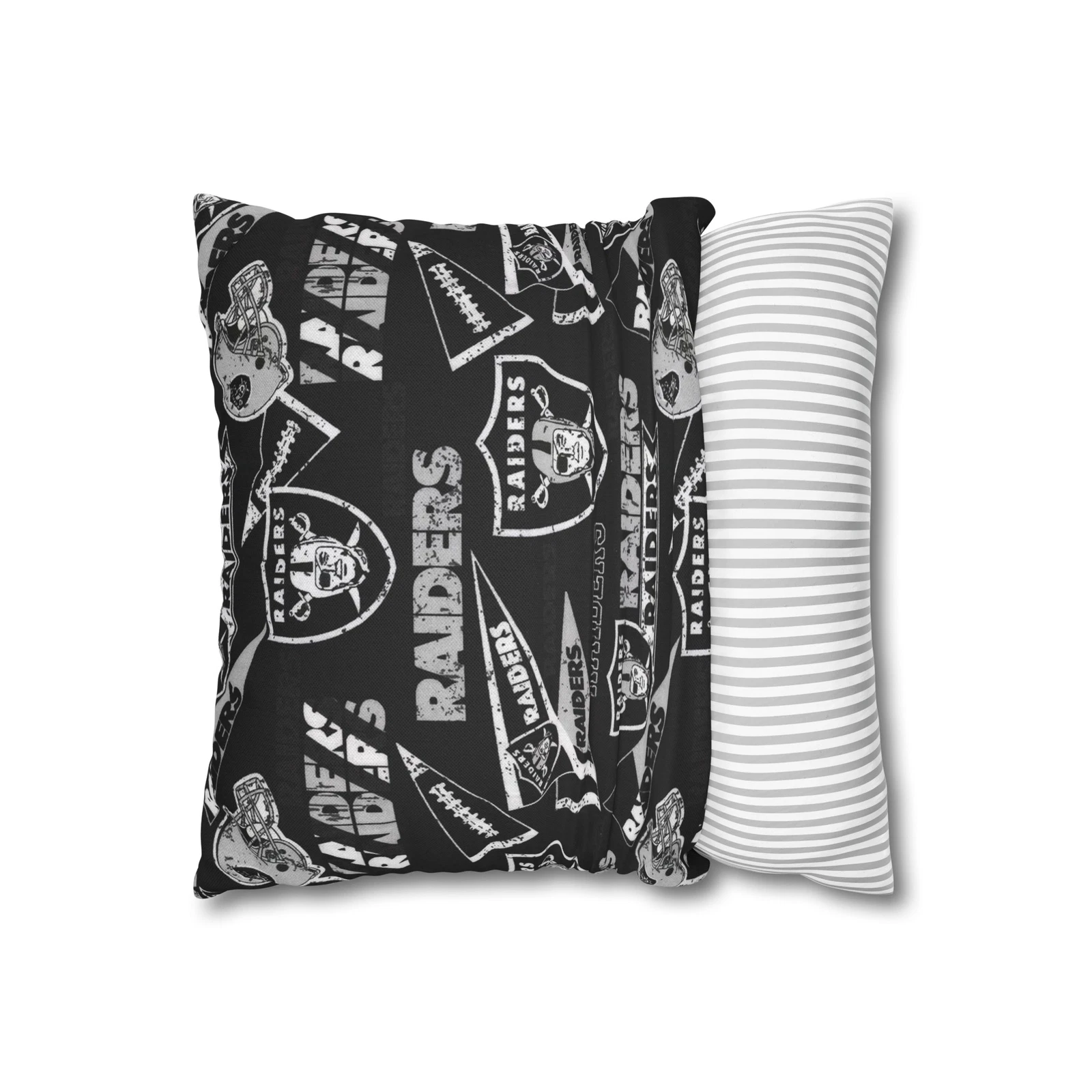 Las Vegas Raiders Spun Square Throw Pillow