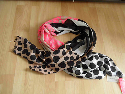 CODELLO beautiful large scarf pattern mix HAPPY WORLD NEW