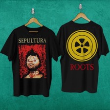Vintage 1996 Sepultura Roots 2 Side Unisex Black T- Shirt
