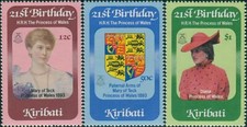 Kiribati 1982 - Princess Diana 21st Birthday - Set of 3 - MNH