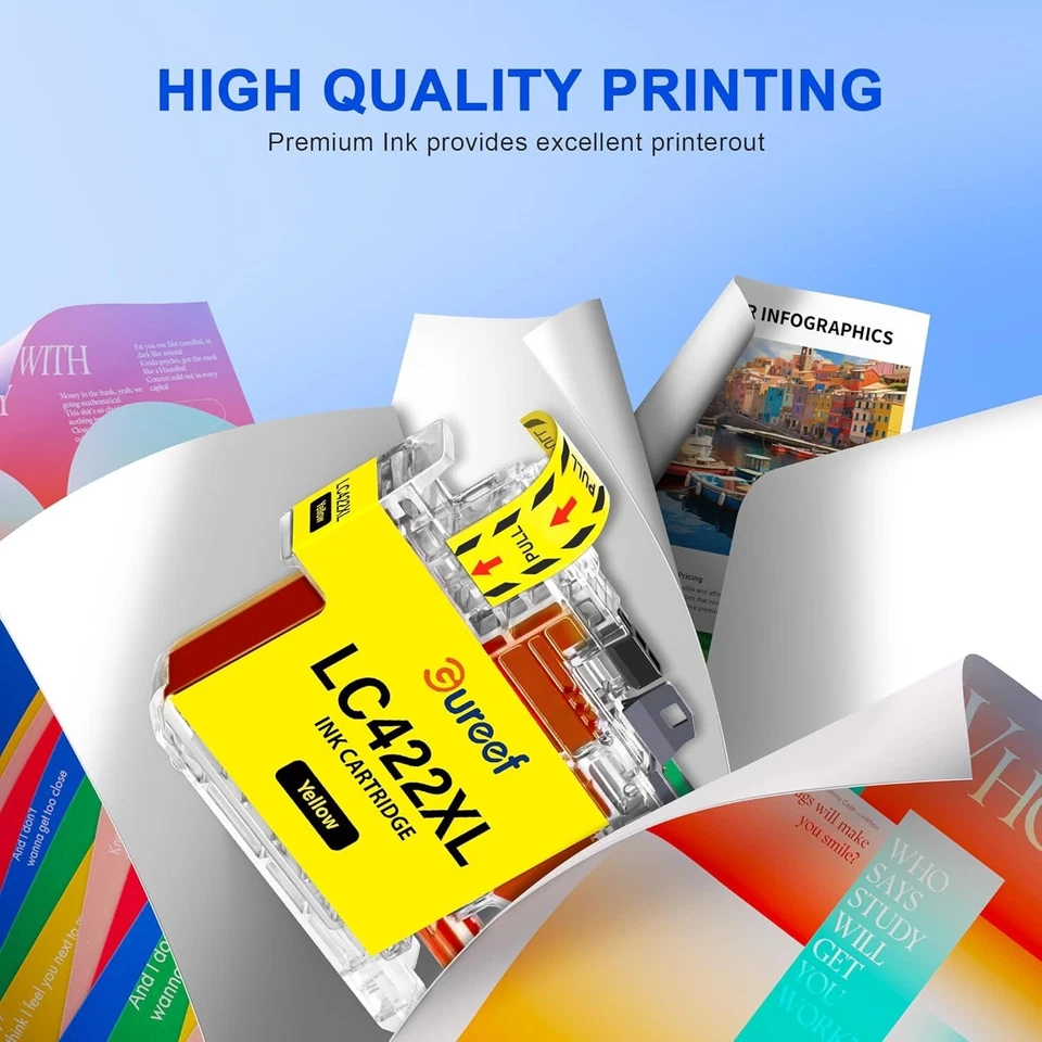 LC422XL Multipack Ink Cartridge For Brother MFC-J5740DW MFC-J6540DW NonOEM LC422 - Image 4 of 4