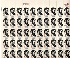 US Stamp Scott #1446, 8c, Sydney Lanier, Full Sheet of 50, OG, MNH