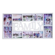 Family Multi Aperture Photo Frame 74x38cm 10-Photo Wall Collage for Home Decor