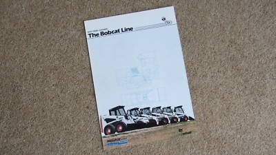 THE BOBCAT LINE KOMPAKTLADER PROSPEKT B-1356/E/10M/03.89 um 1989