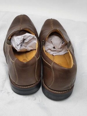 Sandro Mens Brown  leather Shoes Loafer Casual Comfort  Brazil 17019 size 12 D Sandro Mens Brown leather Shoes Loafer Casual Comfort Brazil  main image 2