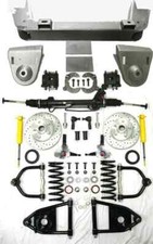 1936 48 Chevy Car Mustang Ii Power Front End Suspension Kit Stock Slotted Rotors