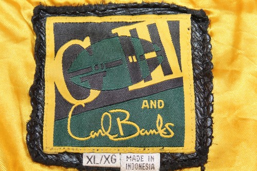 NFL GREEN BAY PACKERS G-111 Carl Banks Size XL Lined Leather Football Jacket - Picture 6 of 20