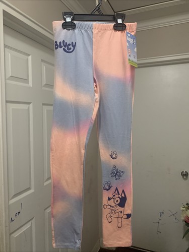 Bluey Girl’s Size M(7/8)Pink & Blue Tie Dye Cotton Blend Legging - Picture 5 of 7