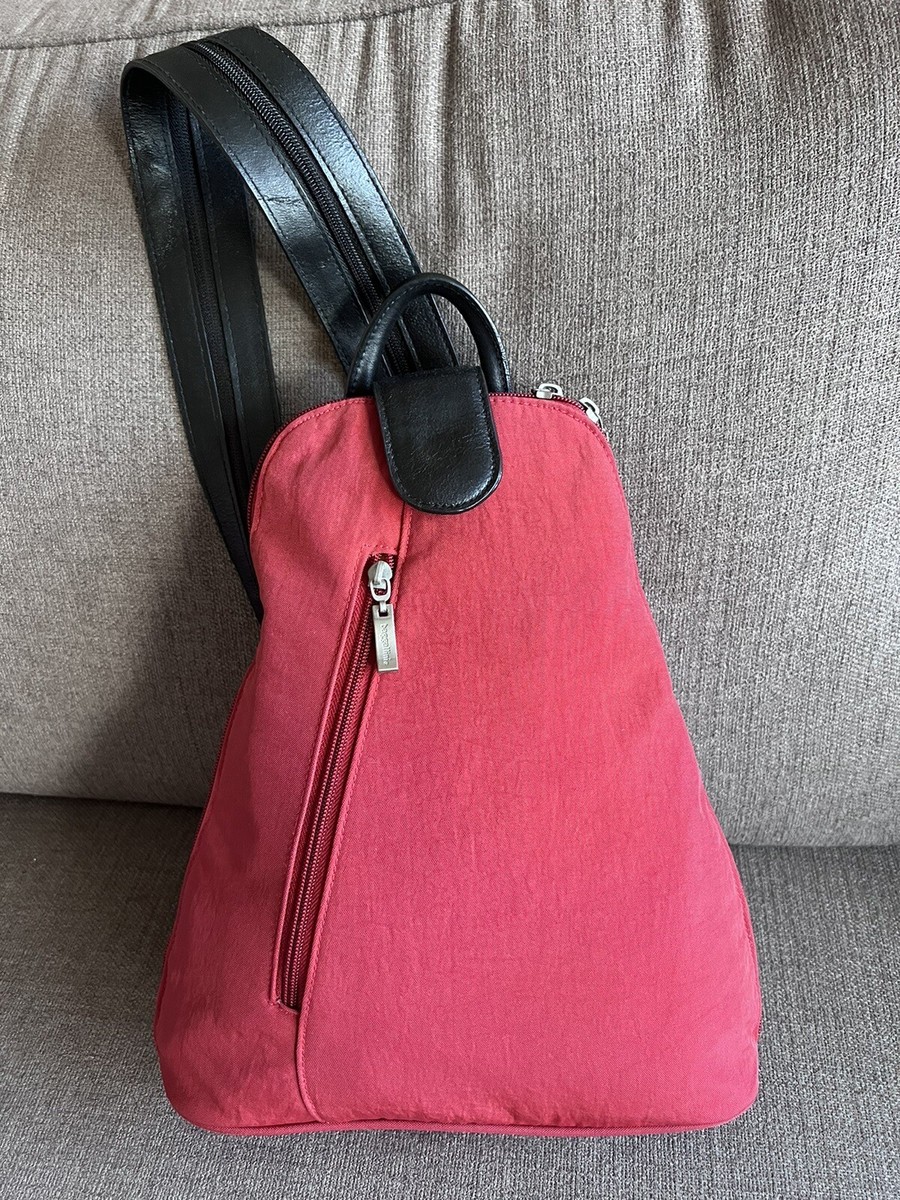 Baggalini Metro Backpack burgandy colored excellent condition Baggallini Metro Backpack with Removable RFID Wristlet | HSN main image 4