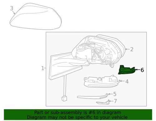 Lâmpada de sinalização genuína Toyota 2016-2021 Avalon Prius Prius AWD-e Prius 81730-47010 - Imagem 2 de 2