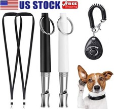 2Pcs Dog Training WHISTLE Ultra Sonic Obedience Stop Barking Pet Sound Pitch USA