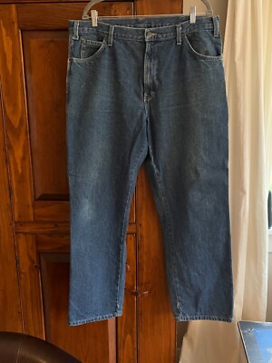 Carpenter Jeans Mens 38 x32 Denim Work Wear Hammer Loop Dickies