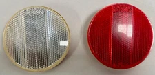 Vintage Cat Eye RR-280 Red & White Reflectors  Japan (A5)