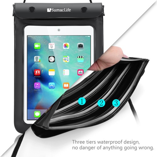 Clear Waterproof Pouch Tablet Bag For Amazon Kindle Fire 7 / Kindle Paperwhite - Picture 4 of 7