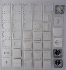 GIRA altes Standard reinweiß orange grün 70x70mm *gebraucht* einzeln wählbar #25