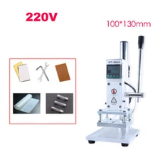 Hot Foil Stamping Machine for PVC Card Leather Paper Embossing Logo 110/220V
