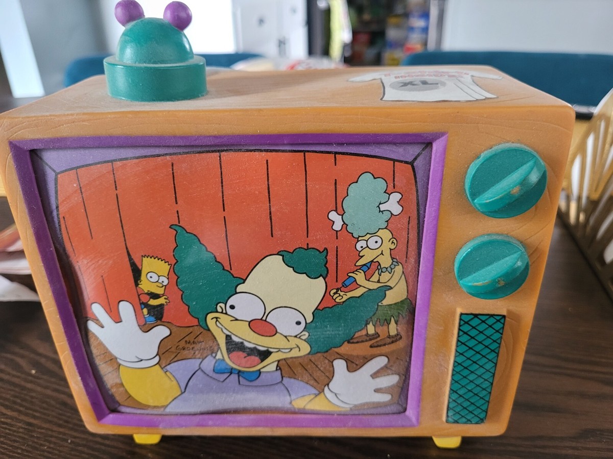 The Simpsons Krusty the Clown Television Hideaway Box NJ Croce 