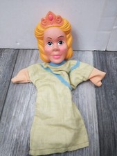 VTG 1960's queen / princess rubber hand puppet 11'' Germany 